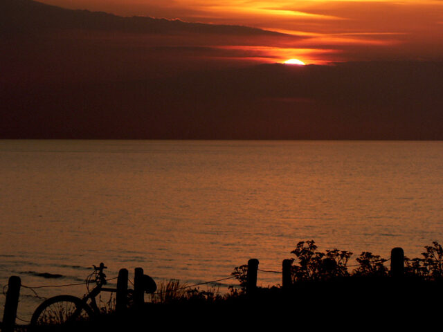 Cycle ride to see the sunset at Sheringham (Beeston Bump)