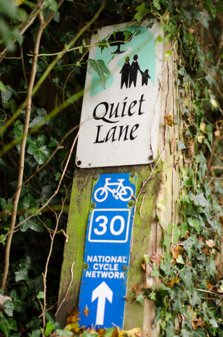 Quiet Lane sign, Norfolk