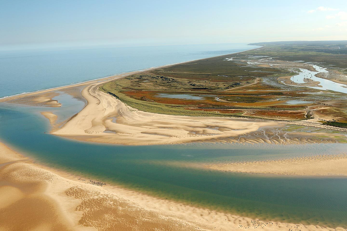 Aerial photo of Blakeney Point, Norfolk - by Mike Page