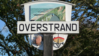 Overstrand village sign, Norfolk
