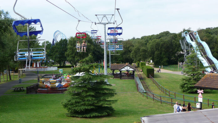 The Chairlifts at Pleasurewood Hills, Great Yarmouth