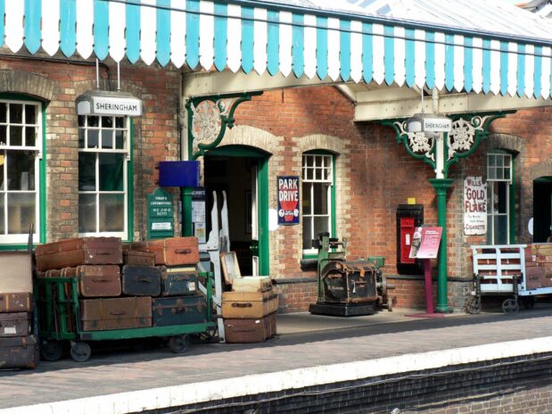 The North Norfolk Railway platform, Sheringham, Norfolk