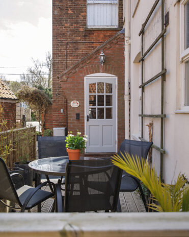 Hardy's Cottage courtyard, Overstrand Norfolk