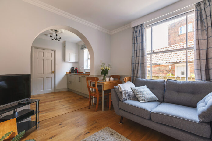 Hardy's Cottage living room, Overstrand Norfolk