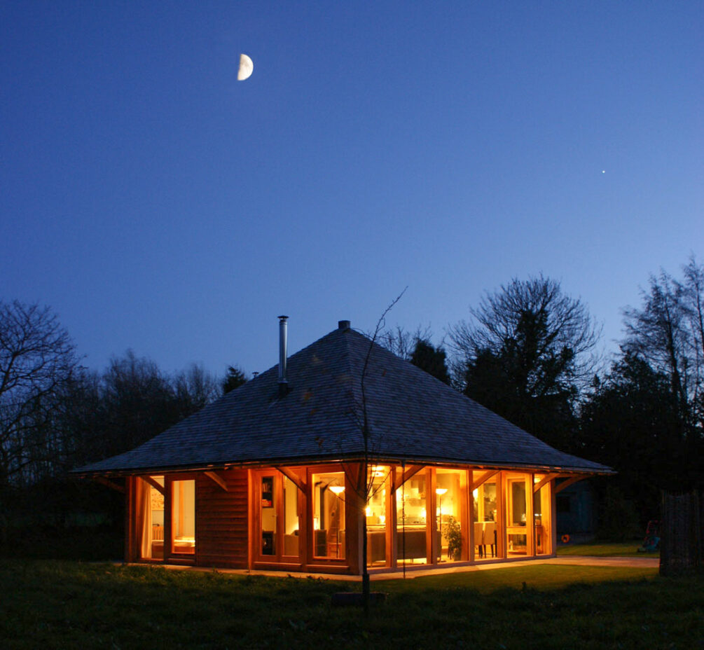 The Green Pavilion by moonlight